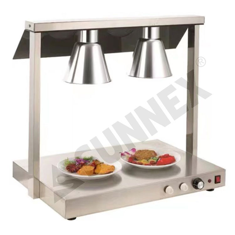 Komerční hotelová restaurace Food Warmer Lamp 2 Head